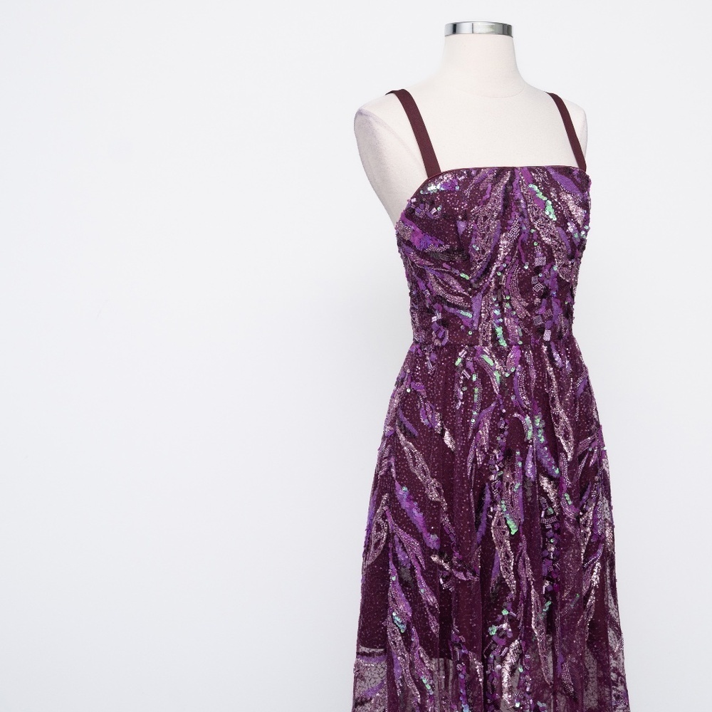 Dress The Population Violet Sequin Cassandra Dress XS - Picture 8 of 12
